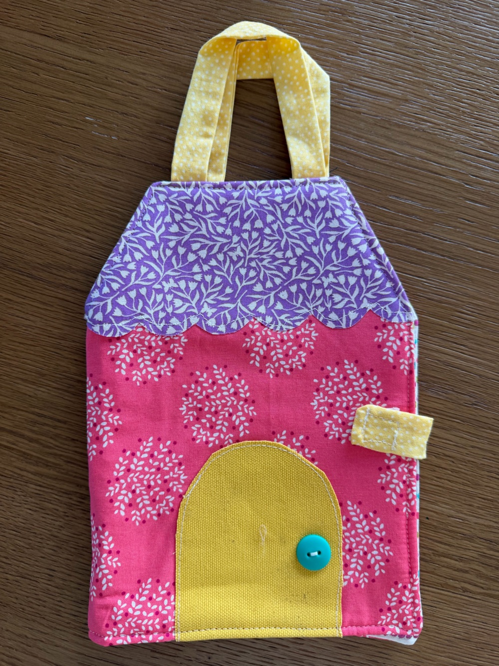 Kids Floral Pattern Activity Strap Bag - Pink, Purple & Yellow